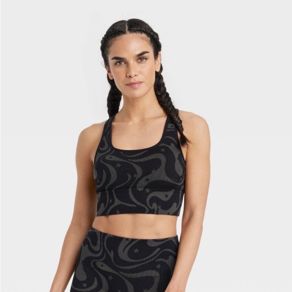 Women's Seamless Racerback Bra - JoyLab™ Black new